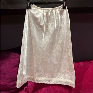 Vintage White Christian Dior lace trim slip.